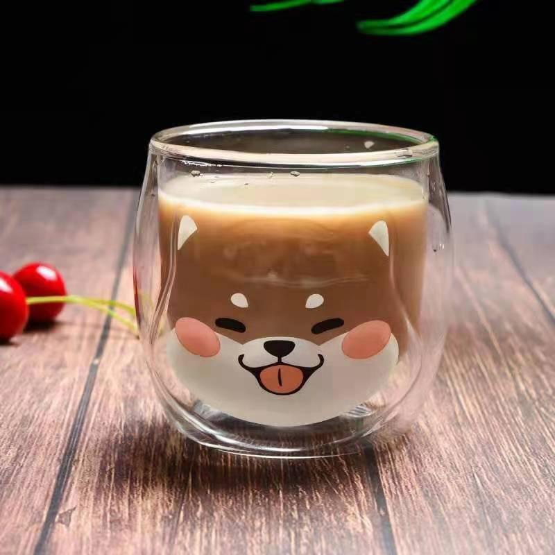 tea cup glass | JOY DOUBLE WALL GLASS - SET OF 2