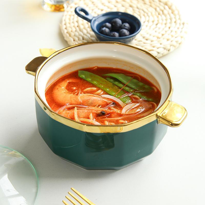 Ceramic Covered Dish - Smokey Cocktail