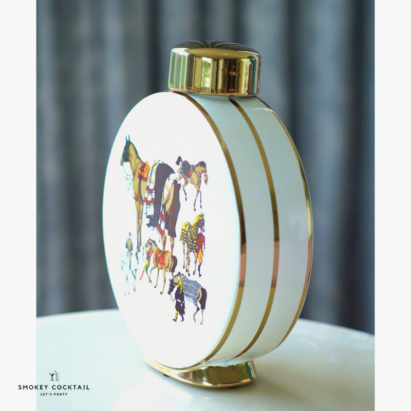 PORCELAIN UNIQUE VASE- Set of 2 Pcs