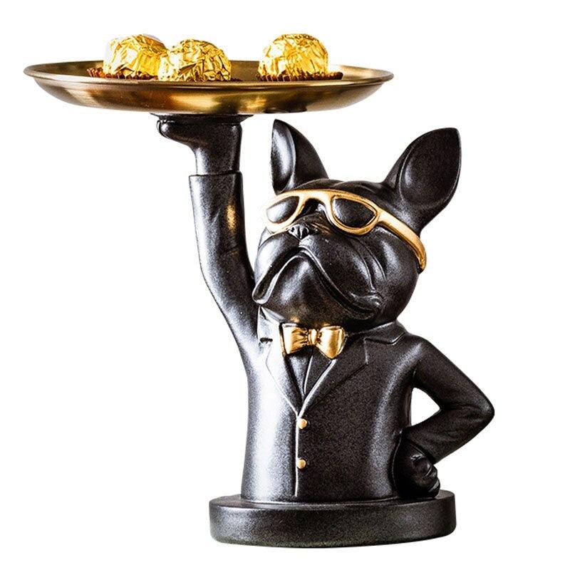 Cute Bulldog Statue Figurines - Decor By Amaira