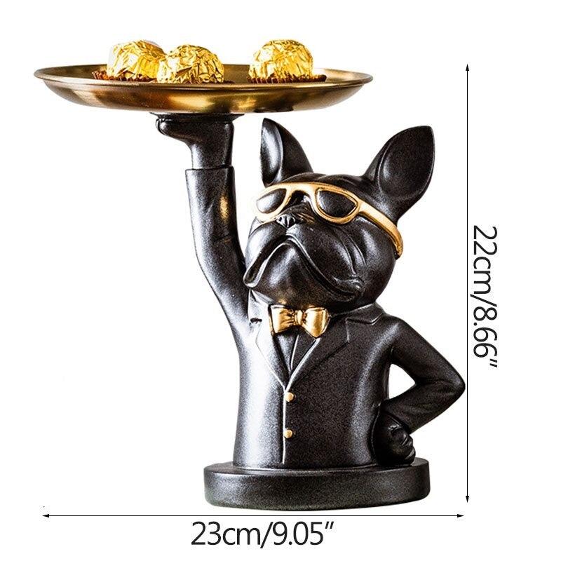 Cute Bulldog Statue Figurines - Decor By Amaira