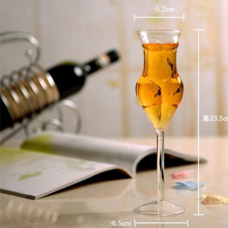 Female Body Glass - Set Of 2 ( PRE-BOOKING - DELIVERY STARTS 10th FEB) - Smokey Cocktail
