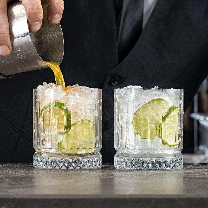 Buy Whiskey Glasses Online| Flow Geo Glass-set Of 2