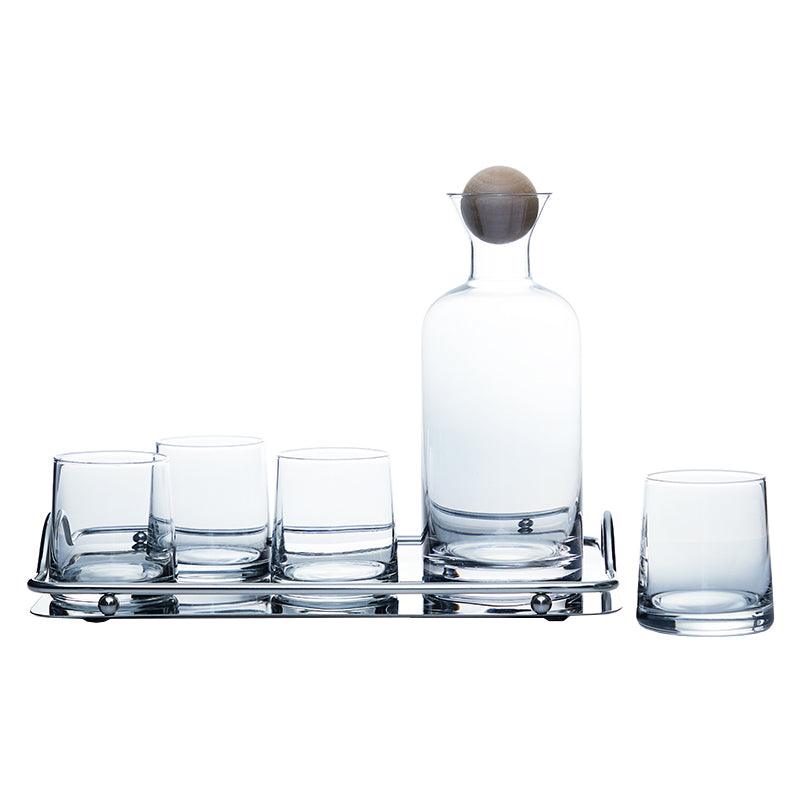 decanter set with glasses | GREY NORDIC STYLE DECANTER SET