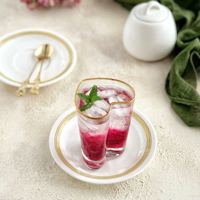 Cocktail Glass Set | Divine Glass With Gold Rim - Set Of 2