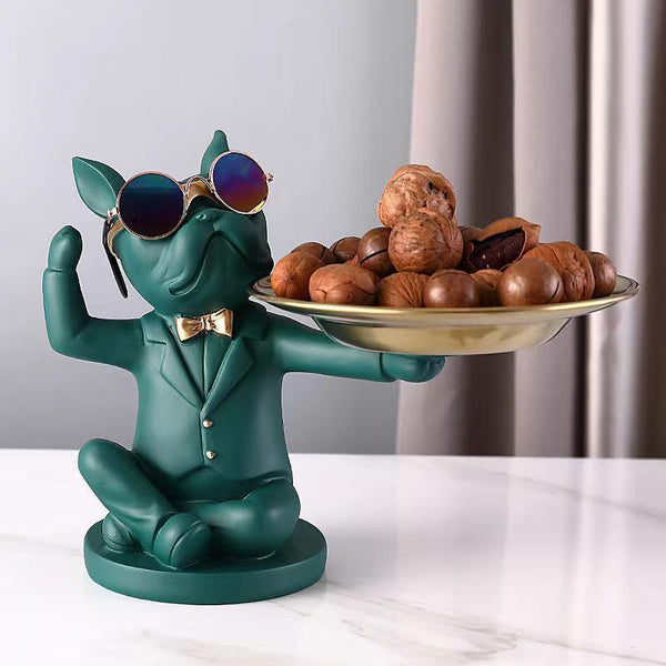 Sturdy Dog Statue With Tray(PRE-BOOKING - DELIVERY STARTS 10th FEB) - Smokey Cocktail