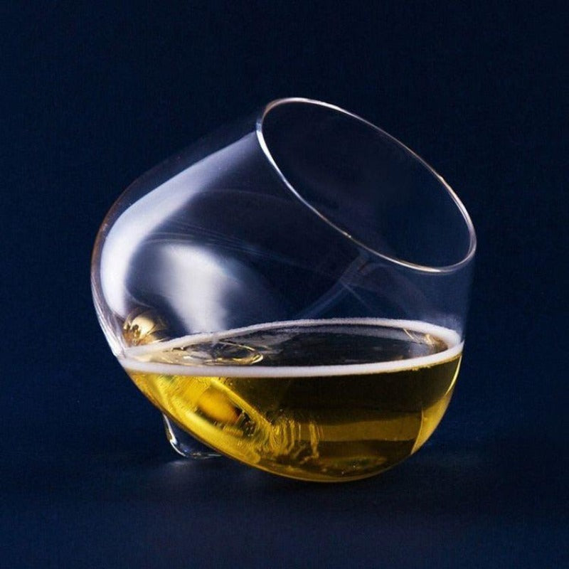 Spin Bottom Glass - Set of 2 - Smokey Cocktail