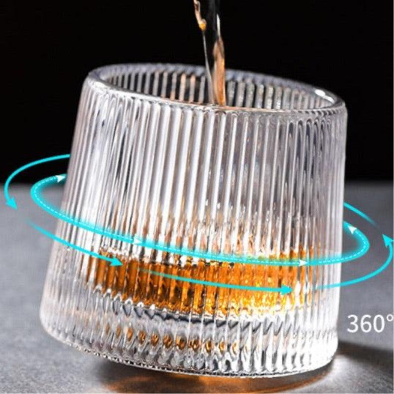 ROTATABLE GLASS - SET OF 2 - Smokey Cocktail