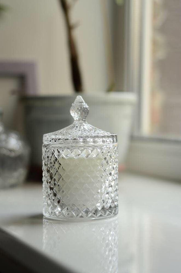 DIAMOND JAR CANDLES - SET OF 2 - Smokey Cocktail
