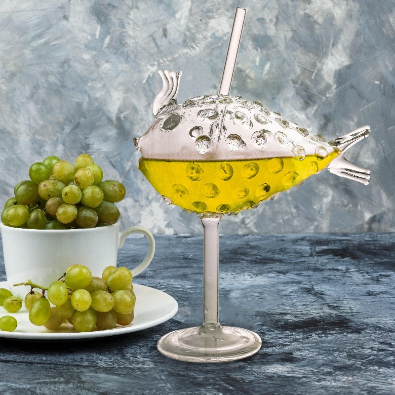Buy Cocktail Glasses | Pufferfish Shaped Glass - Set Of 2