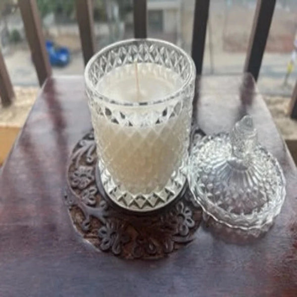DIAMOND JAR CANDLES - SET OF 2 - Smokey Cocktail