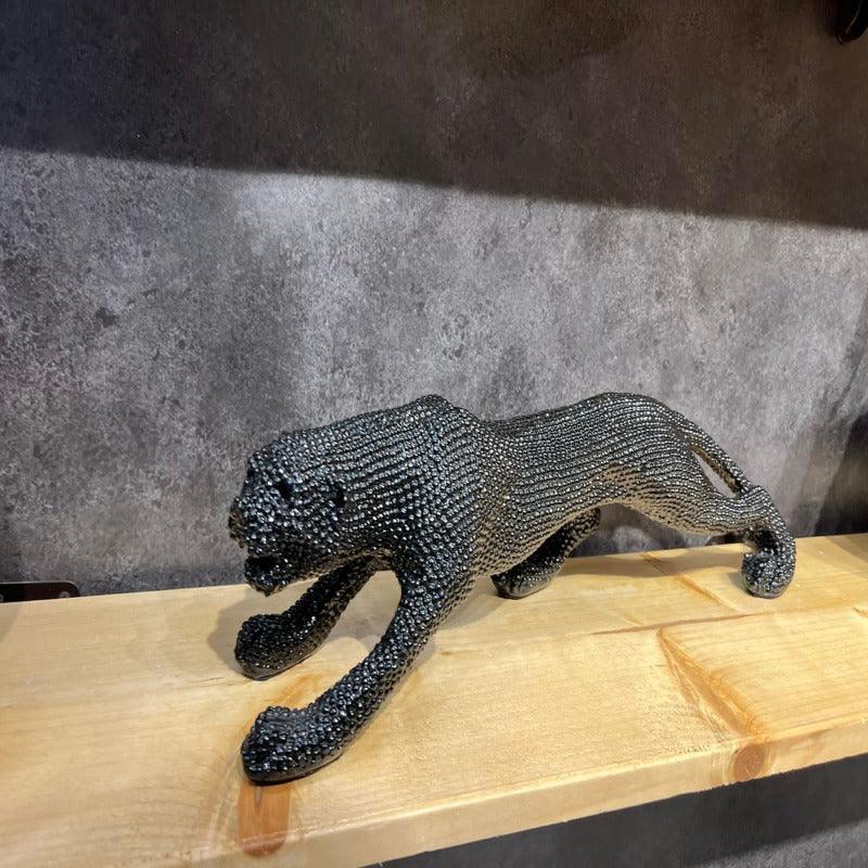 GLAM LEOPARD SCULPTURE - Smokey Cocktail