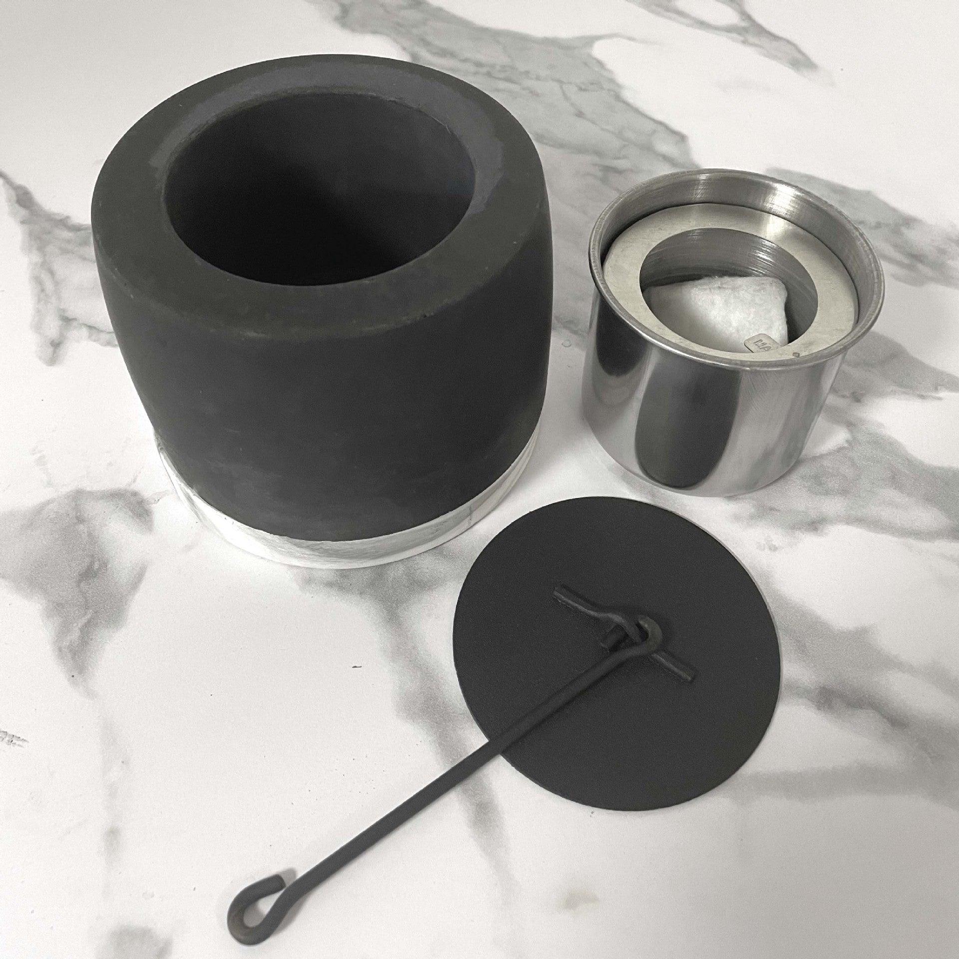 CONCRETE TABLETOP FIRE PIT - Smokey Cocktail