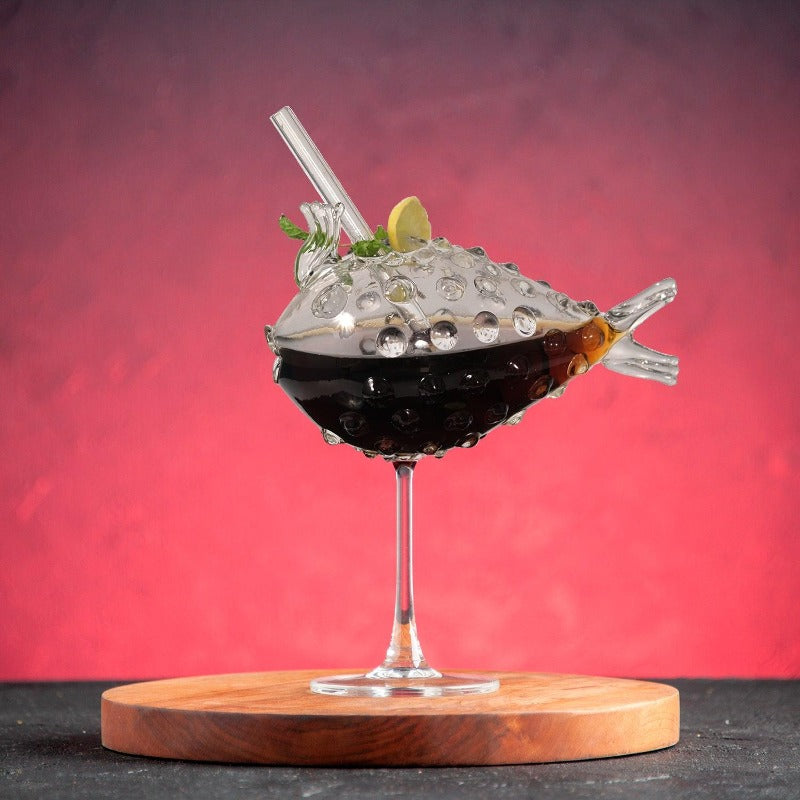 Buy Cocktail Glasses | Pufferfish Shaped Glass - Set Of 2