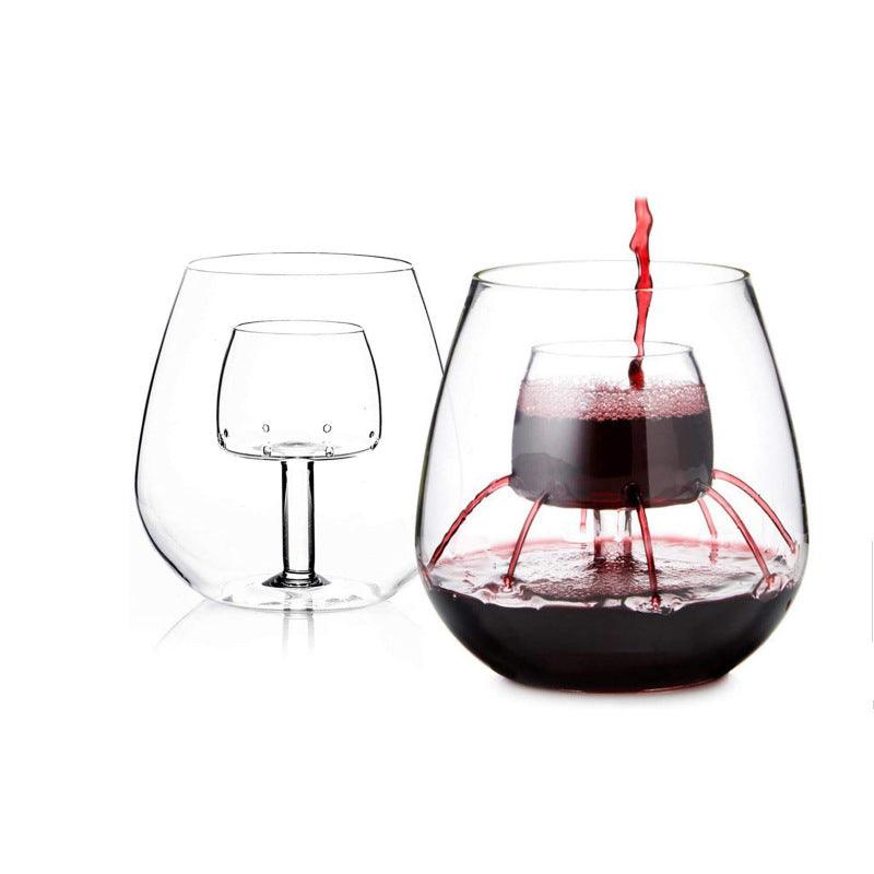"wine glasses online | STEMLESS FOUNTAIN GLASS - SET OF 2 "