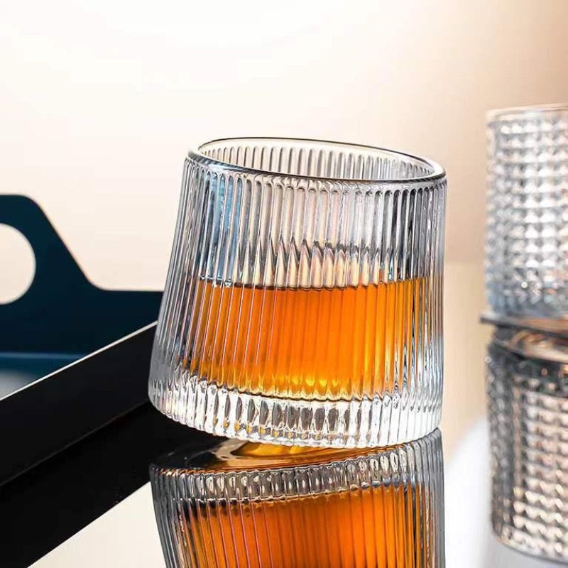 ROTATABLE GLASS - SET OF 2 - Smokey Cocktail