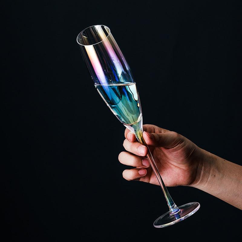Slanting Pearl Stem Glass - Set of 2 - Smokey Cocktail