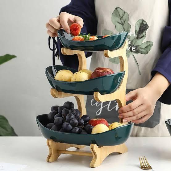 Triple Decker Fruit Tray - Smokey Cocktail