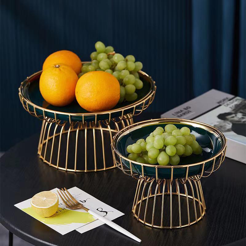 fruit stand for shop | IRON ART CERAMIC FRUIT STAND