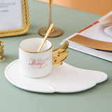 "tea cup plate set | QUILL TEA CUP & PLATE - SET OF 2 "